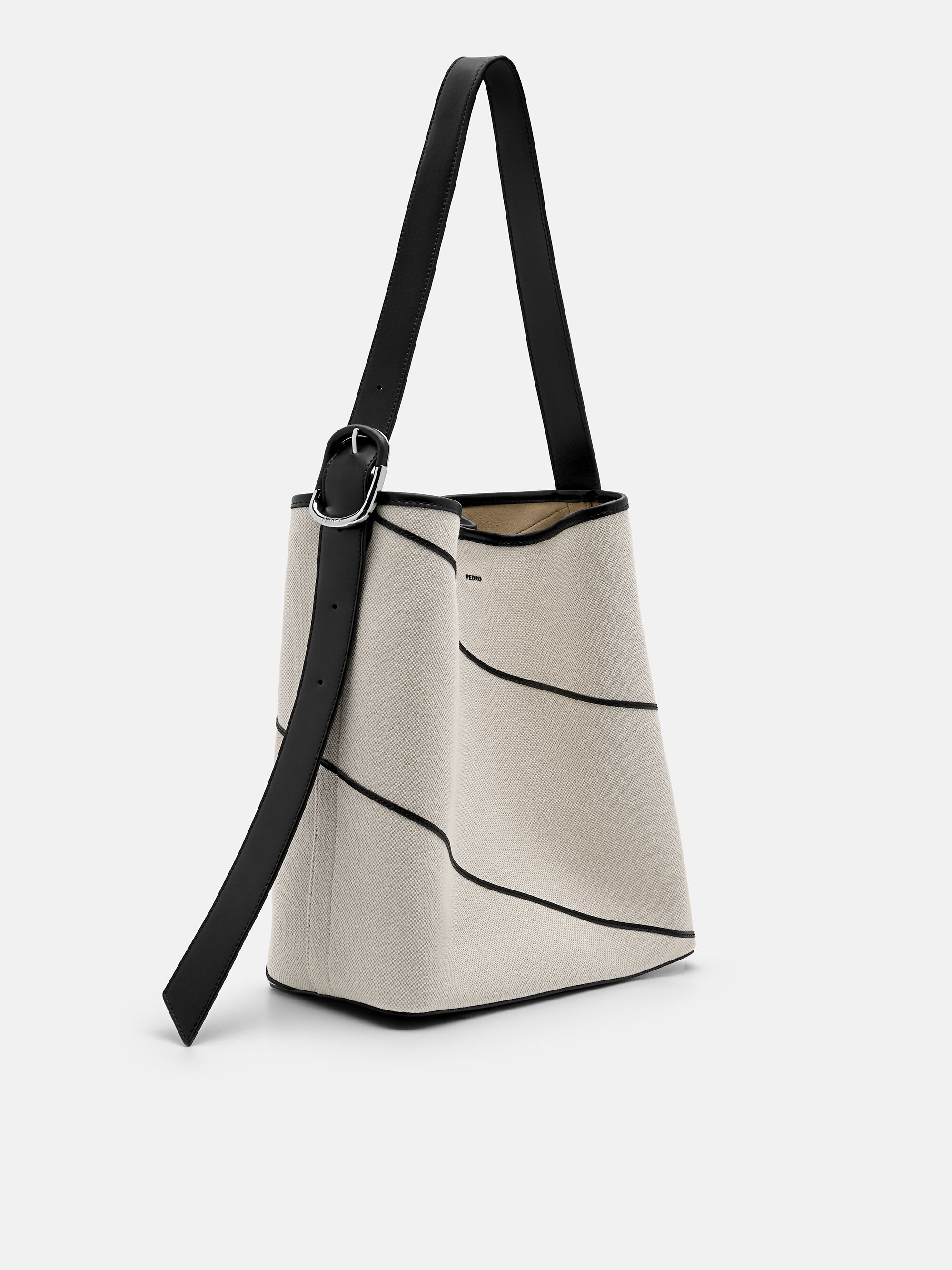 Bridget Oversized Bucket Bag - Beige - PEDRO ID