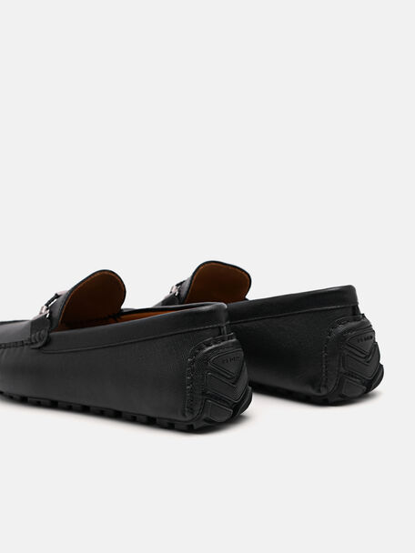 PEDRO Icon Leather Heel Sandals, Black
