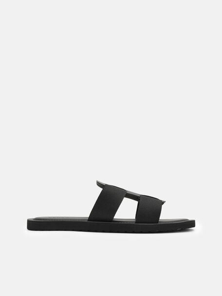 Sandal dengan Pita Grosgrain, 