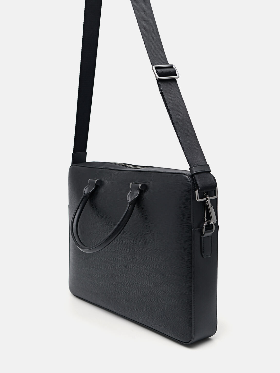 Henry Textured Leather Briefcase, 