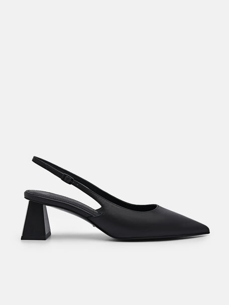 PEDRO Studio Aly Leather Pumps, Black, hi-res