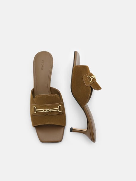 Alistair Suede Horsebit Heel Sandals, , hi-res