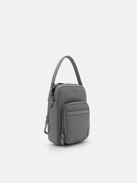 Patrice Tumbled Leather Crossbody Bag, 