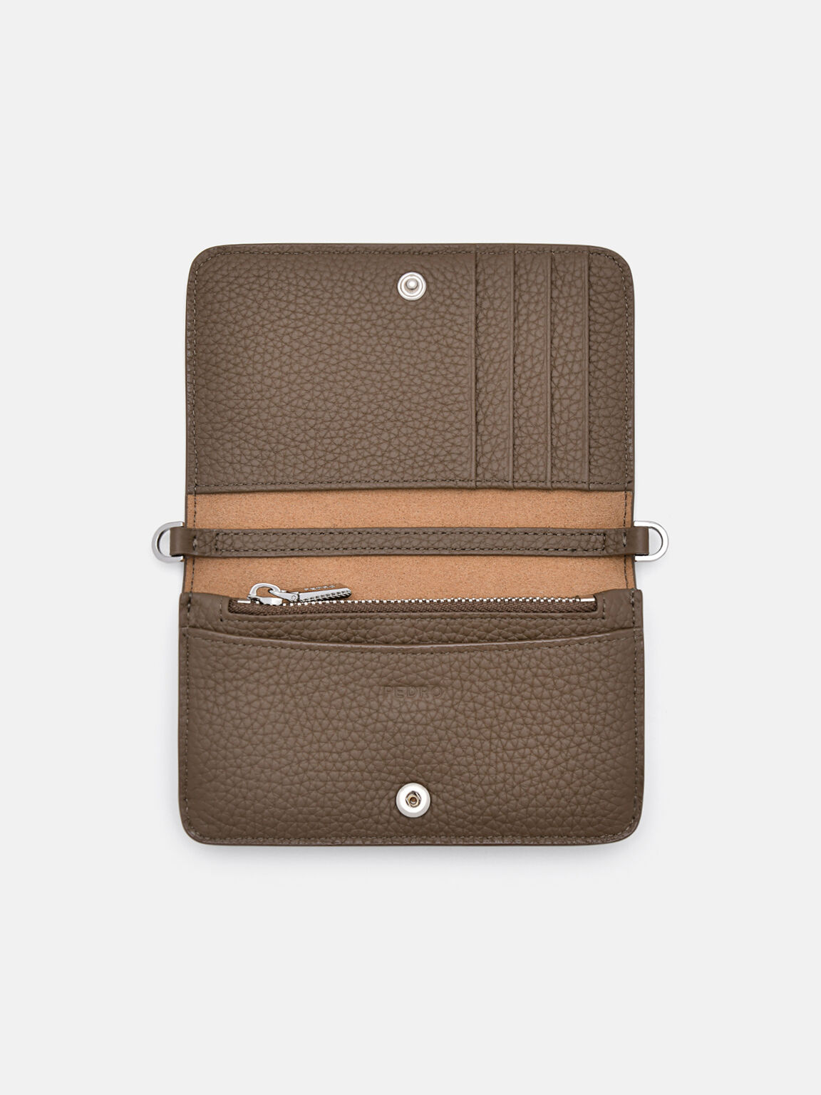 Dompet Lipat Dua Kulit Emboss, 