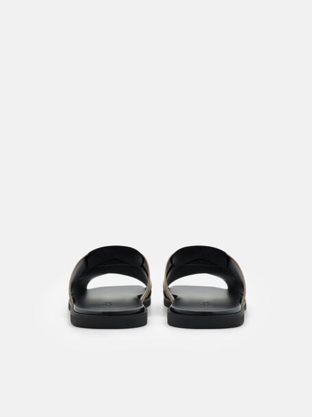 Crossover Slide Sandals, , hi-res