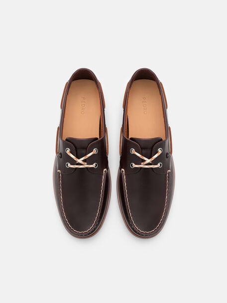 Marcos Leather Boat Shoes, , hi-res