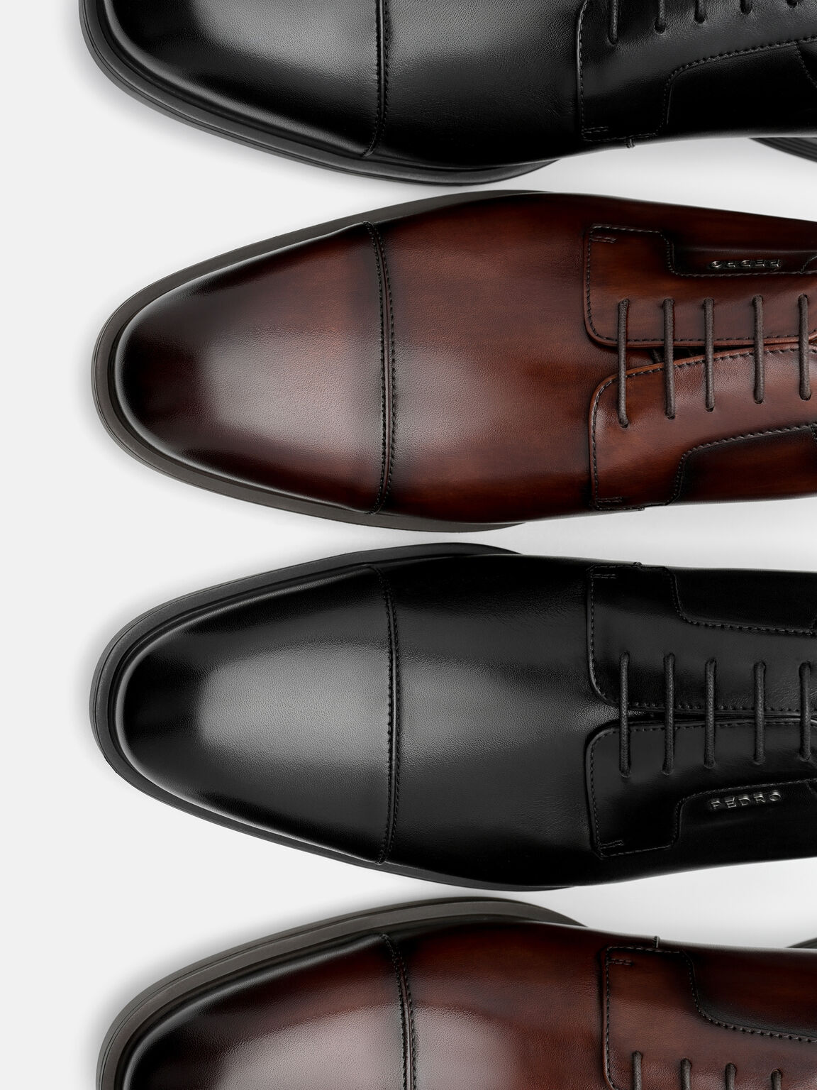 Sepatu Derby Kulit Ringan Altitude, 