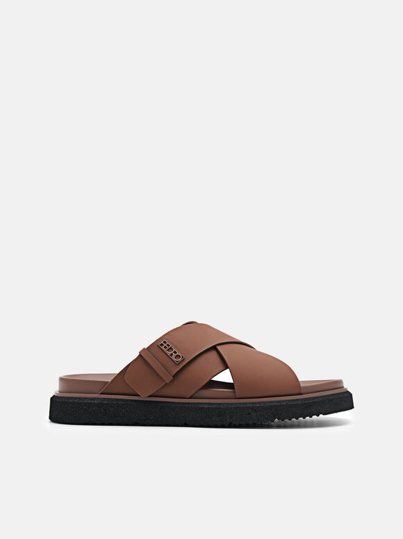 Dennis Cross Sandals, Brown, hi-res