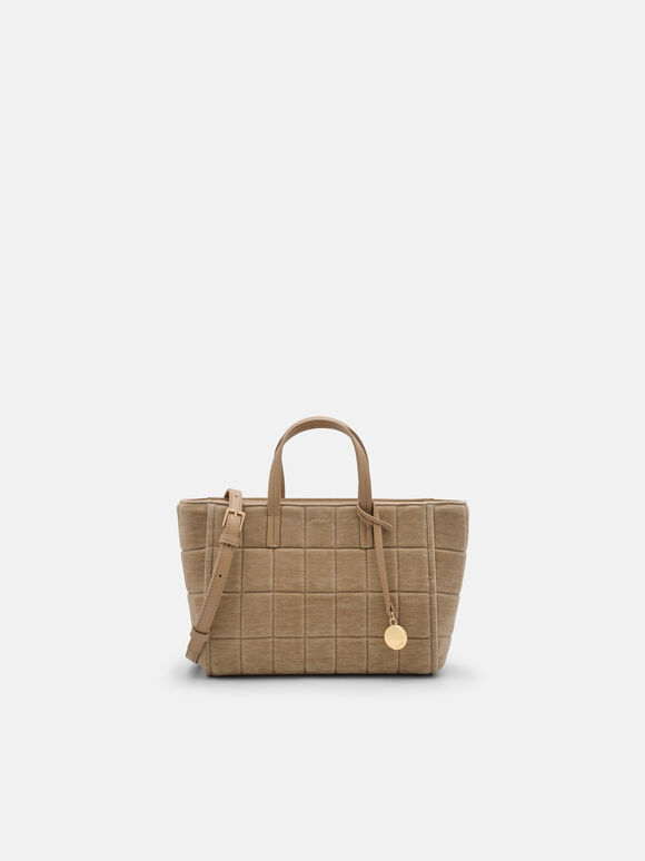 Lucia Handbag, Taupe, hi-res