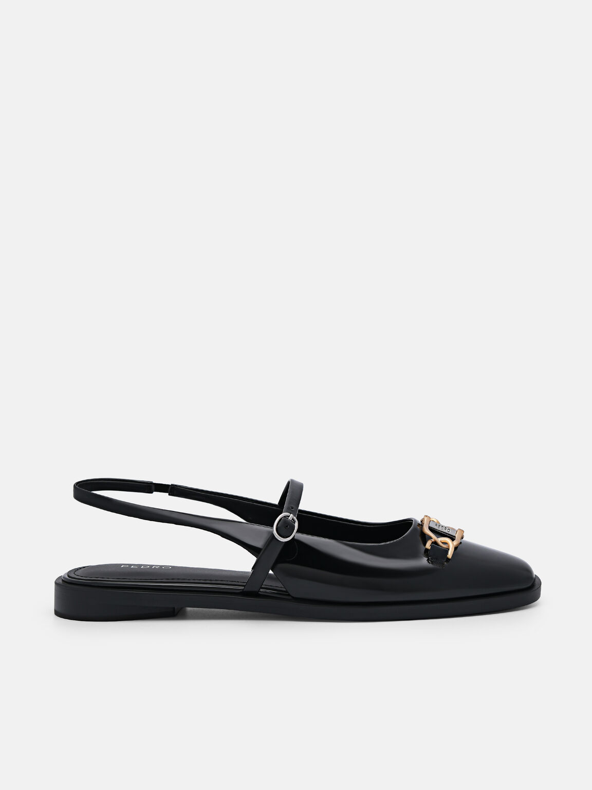 Sandal Slingback Kulit Jean, 