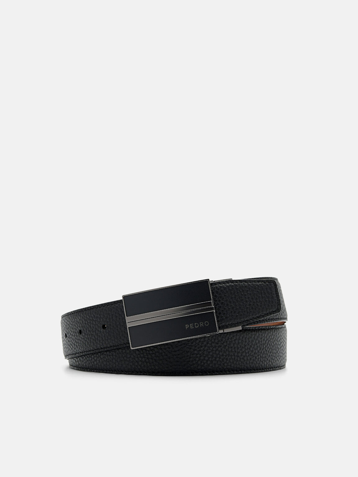 Sabuk Tang Kulit yang Dapat Dibalik, Black