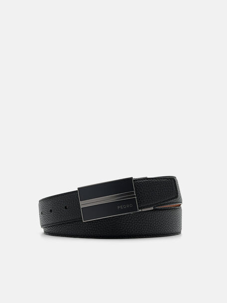 Sabuk Tang Kulit yang Dapat Dibalik, Black