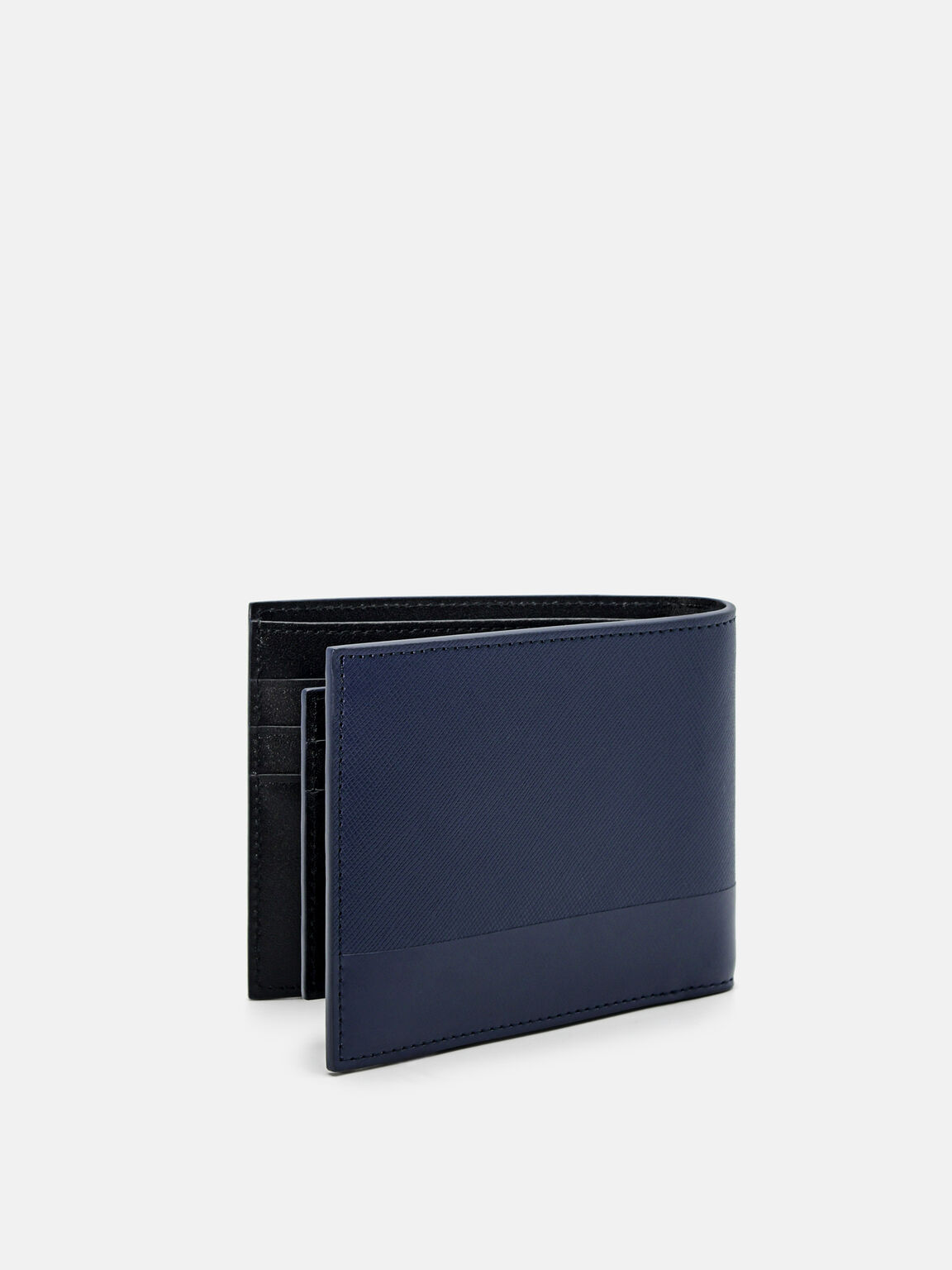 Saffiano Leather Bi-Fold Wallet with Insert, 