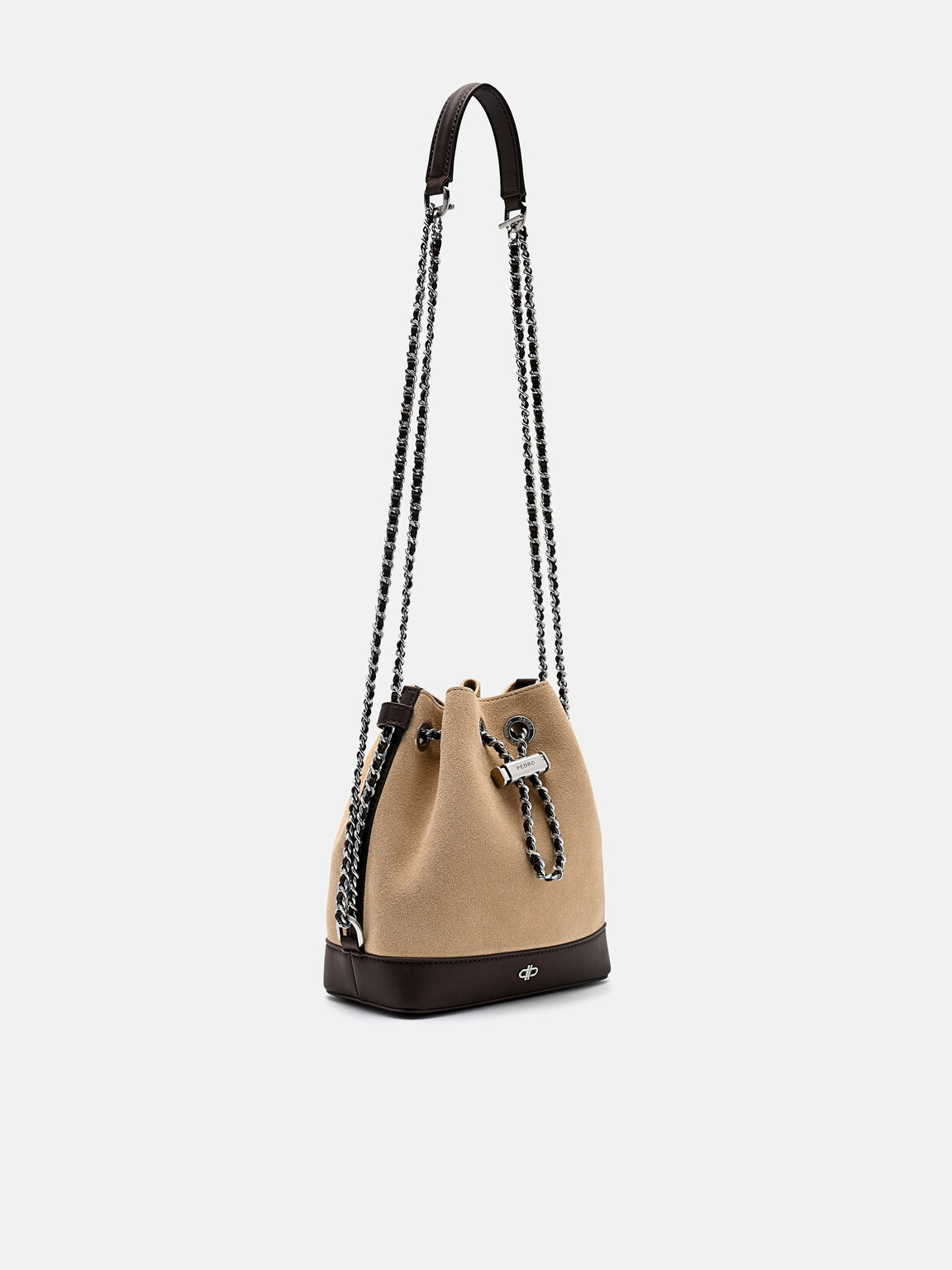 Suede Mini Bucket Bag, , hi-res