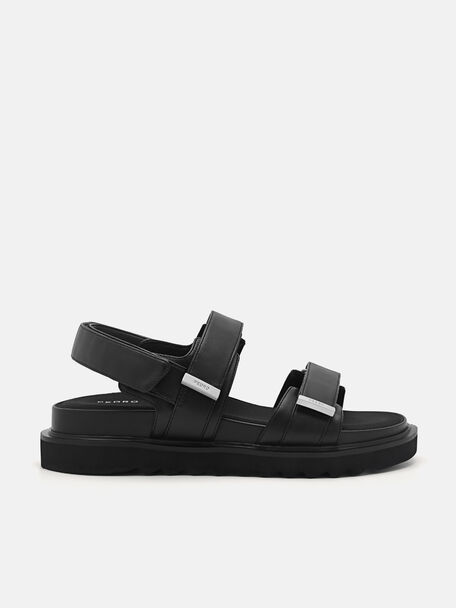 Aryna Slingback Sandals, Black, hi-res