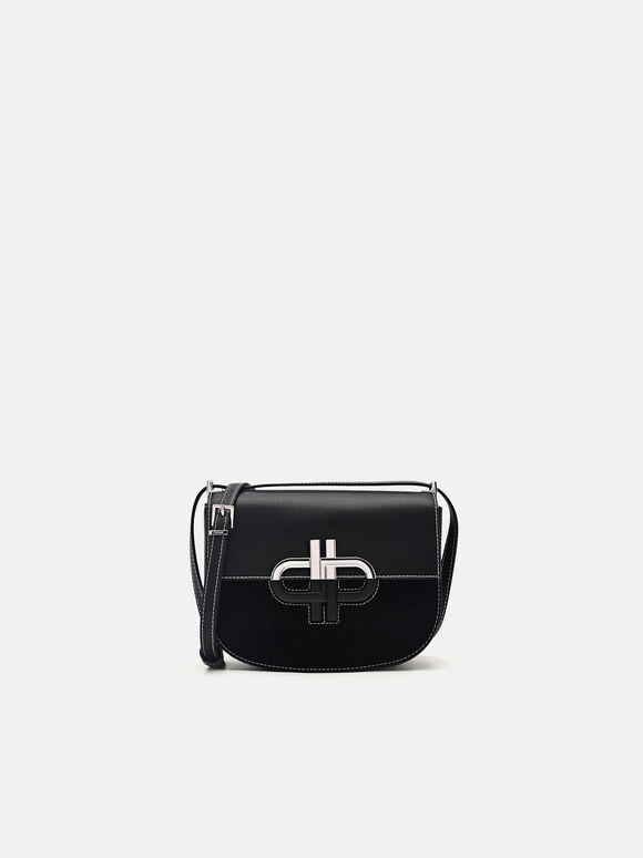 Tas Bahu Kulit PEDRO Icon, Black