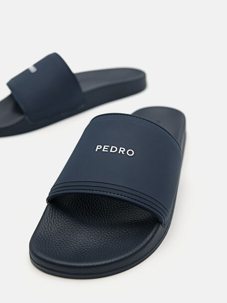 PEDRO Icon Leather Heel Sandals, Black