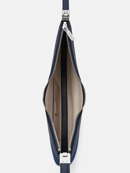 Jatte Denim Crescent Shoulder Bag, , hi-res