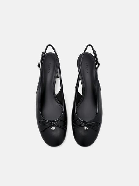 Sepatu Pumps Mary Jane Kulit Anna, 