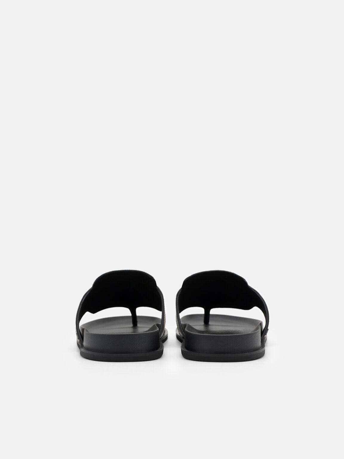 Tumbled Leather Penny Thong Sandals, , hi-res