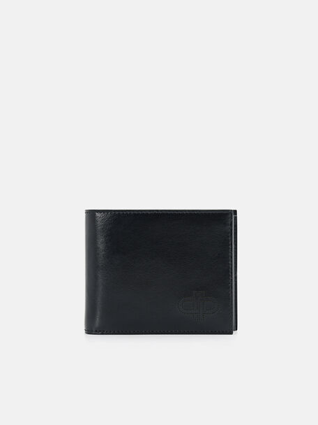 PEDRO Icon Leather Bi-Fold Flip Wallet, Black, hi-res