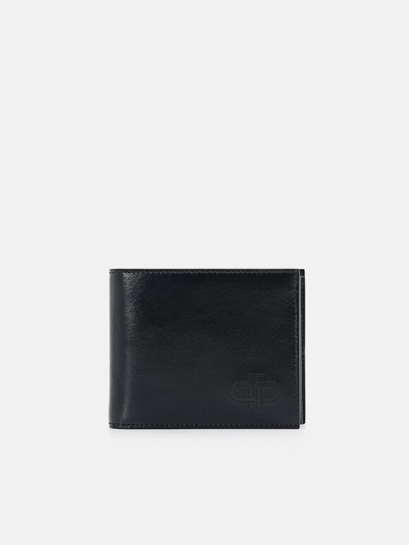 PEDRO Icon Leather Bi-Fold Flip Wallet, Black, hi-res