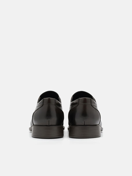 PEDRO Icon Leather Heel Sandals, Black