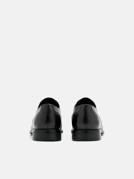 PEDRO Icon Leather Heel Sandals, Black