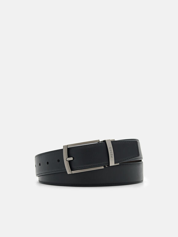 Sabuk Pin Reversibel Kulit, , hi-res
