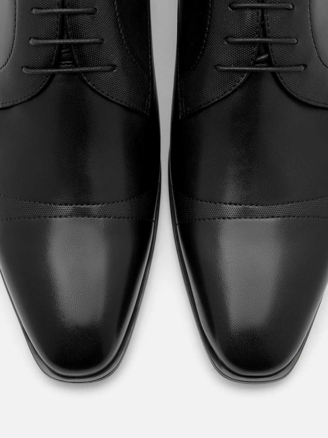 Leather Derby Shoes, , hi-res