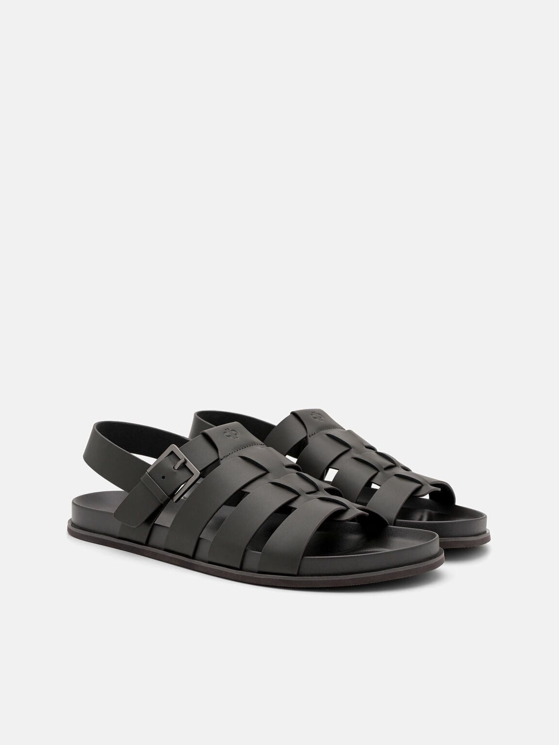 Sandal Kulit Caged Backstrap, , hi-res