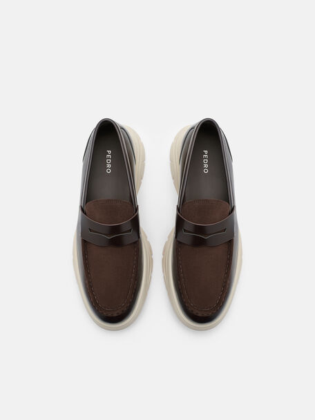 Hybrix Leather Loafers, , hi-res