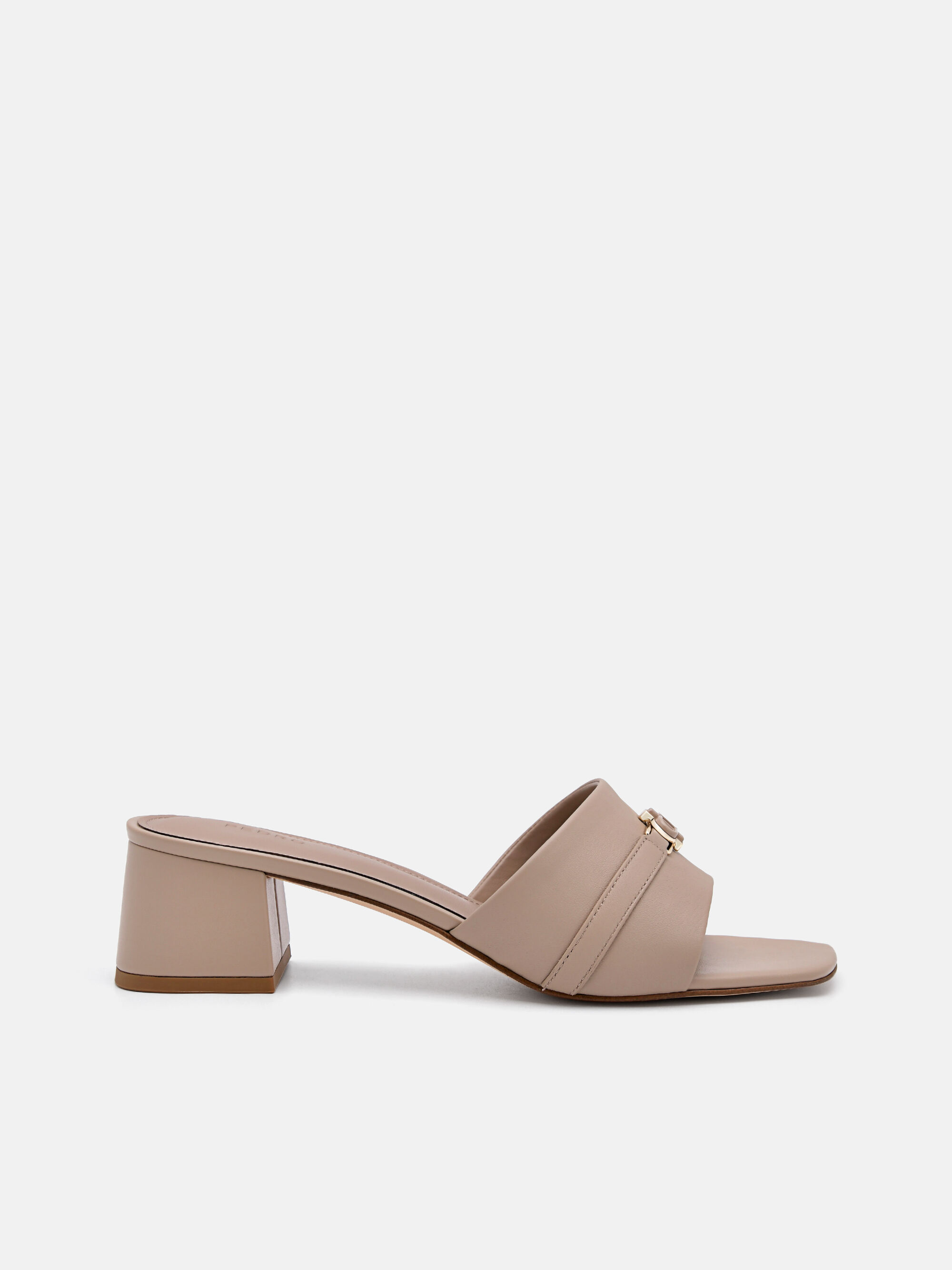 PEDRO Icon Leather Heel Sandals - Taupe - PEDRO ID
