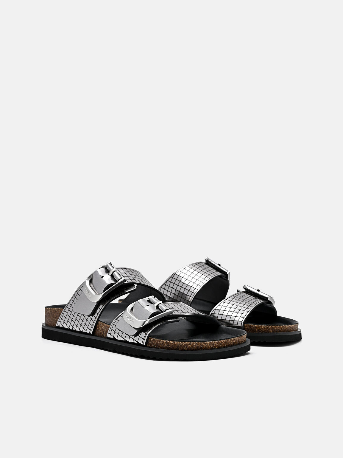 Helix Metallic Leather Sandals, , hi-res