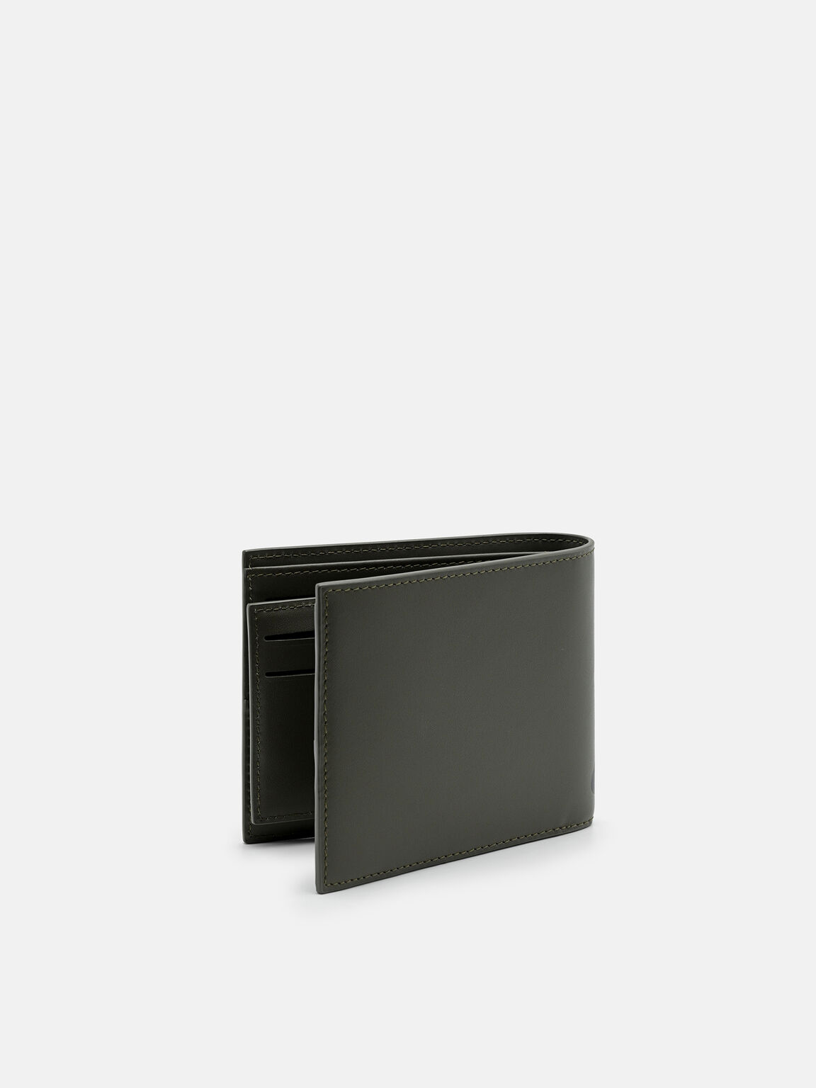 Dompet Lipat Kulit dengan Sisipan, , hi-res