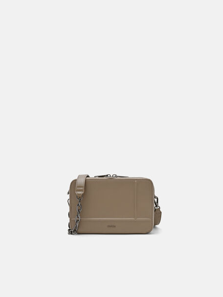 Boxy Mini Leather Crossbody Bag, , hi-res