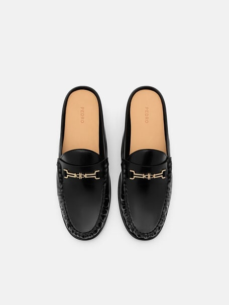 Alistair Leather Penny Mules, , hi-res