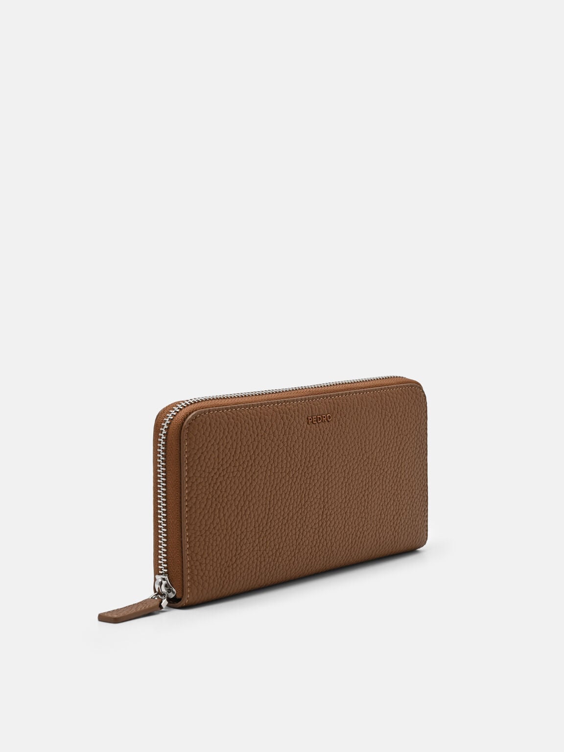 Tumbled Leather Long Wallet, 