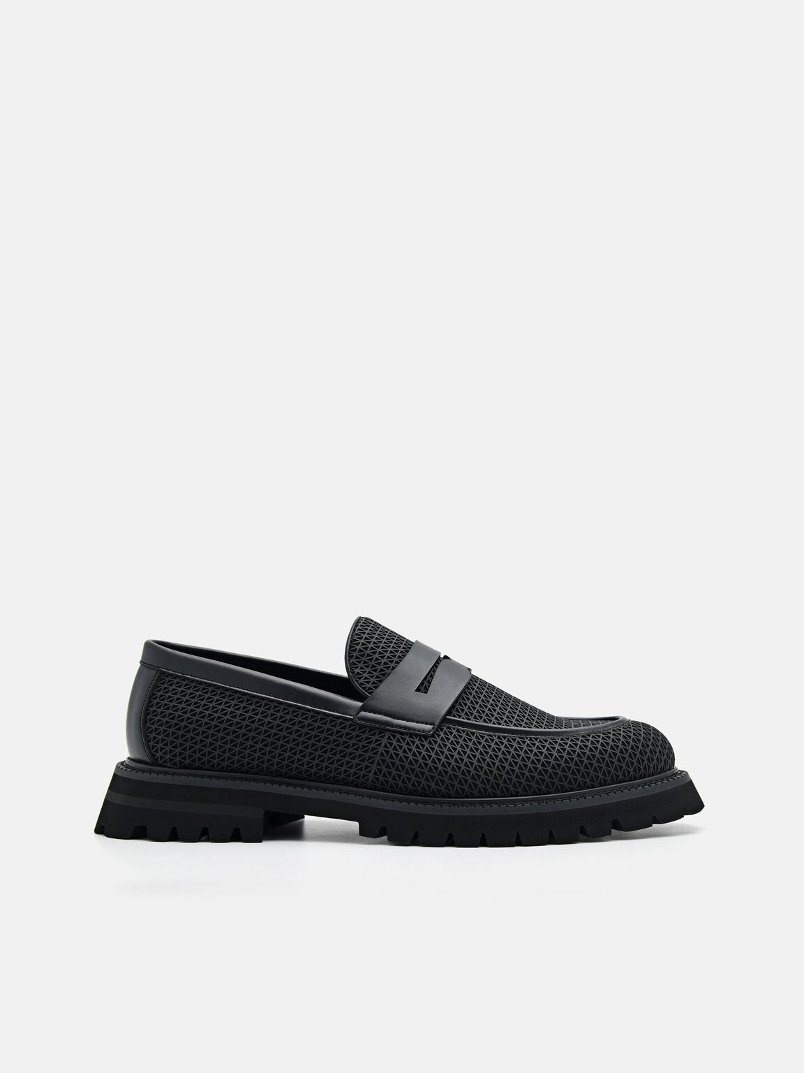Mosaic Fabric Loafers in Pixel, Black, hi-res
