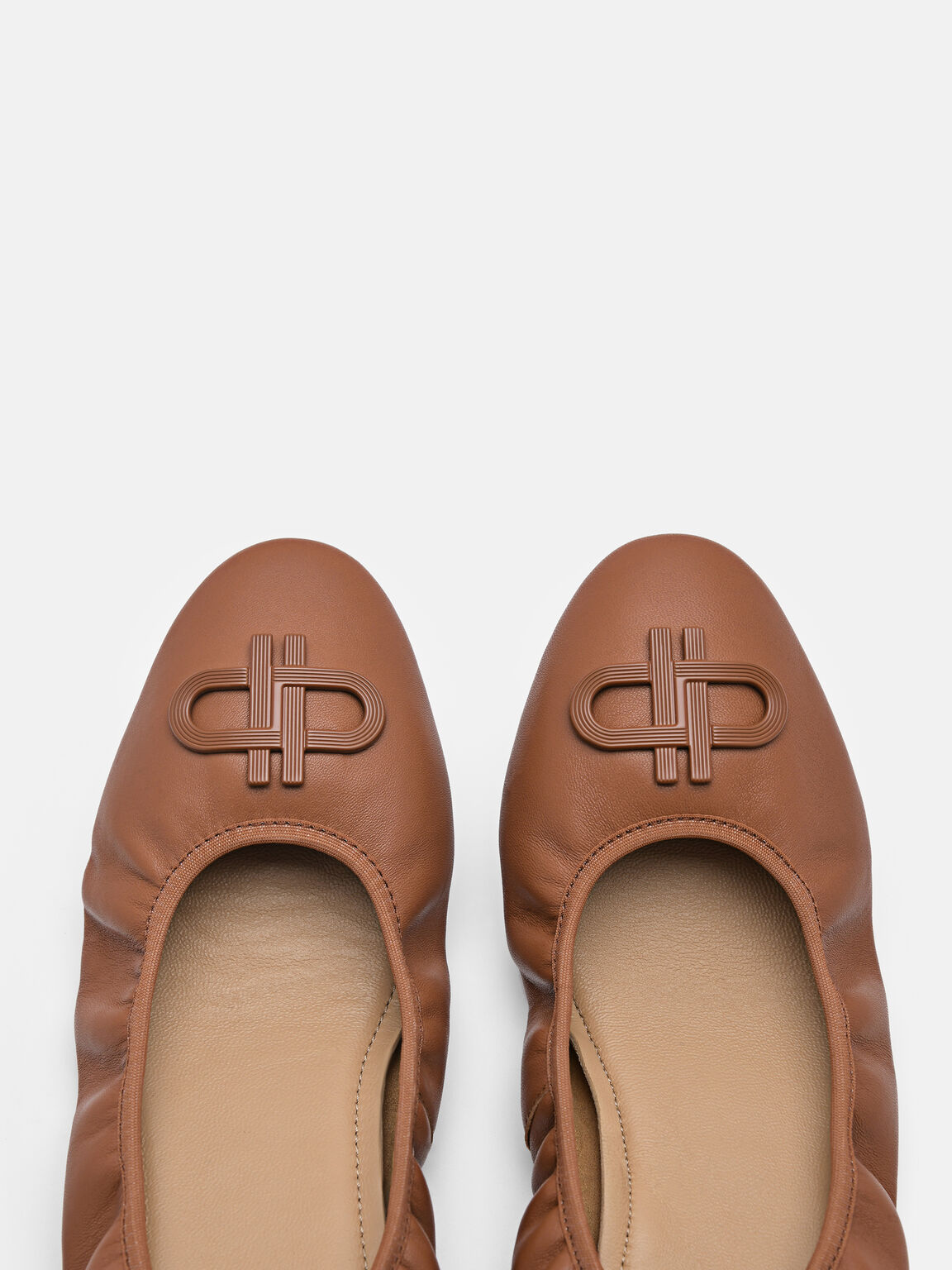 PEDRO Icon Leather Ballerina Flats, 