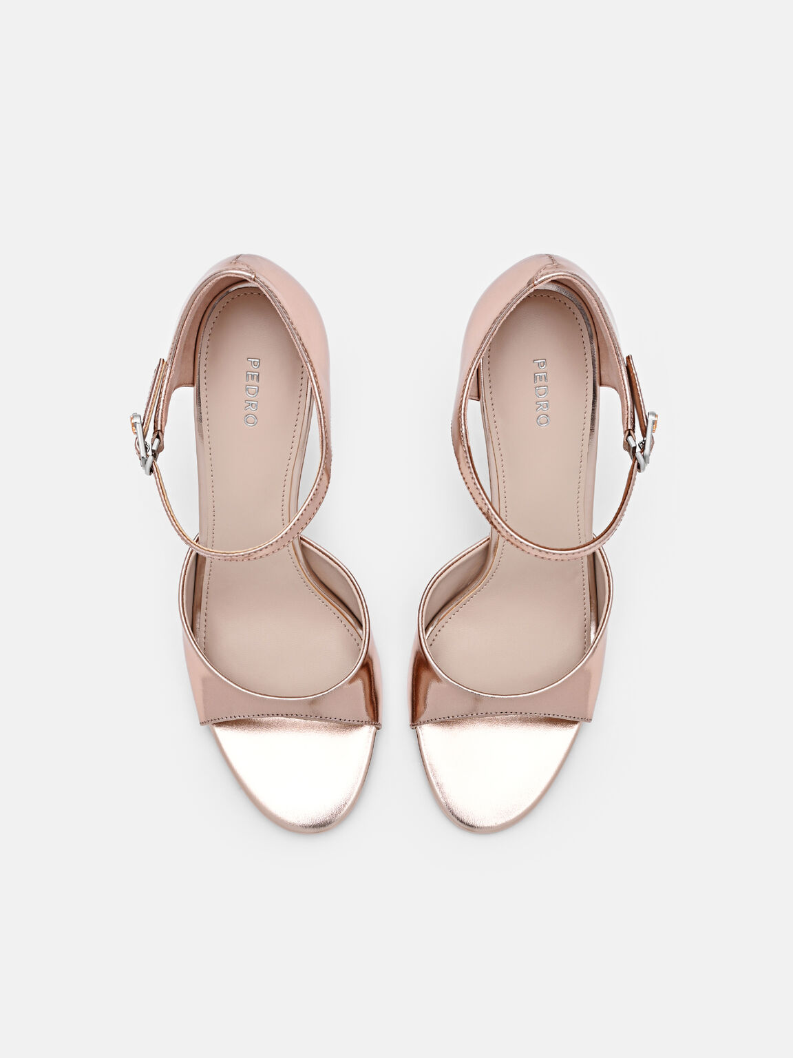 Sandal Hak Stiletto Tali Kulit Pergelangan Kaki, , hi-res
