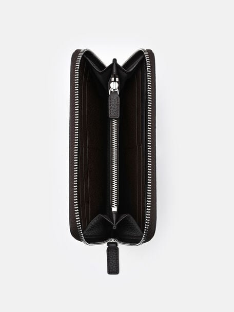 Tumbled Leather Long Wallet, 