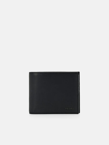 Dompet Kulit Bi-Fold Flip, Black