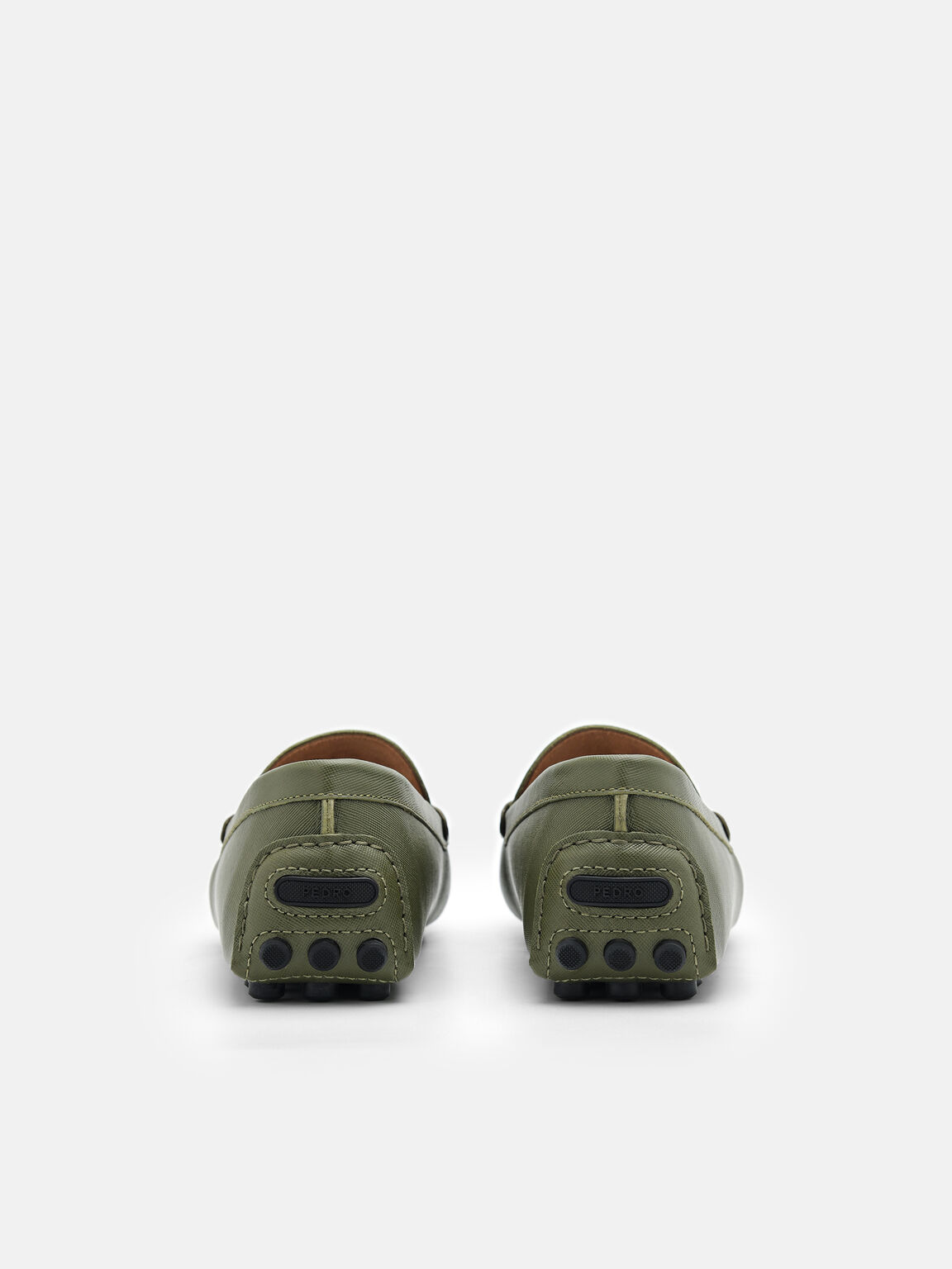 Embossed Leather Driving Shoes, 