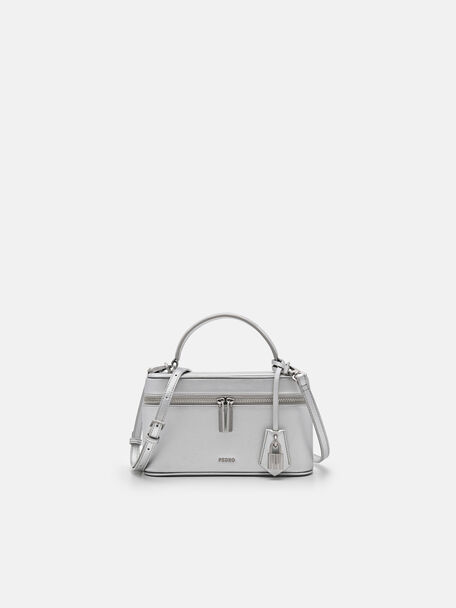 Ari Shoulder Bag, Silver, hi-res