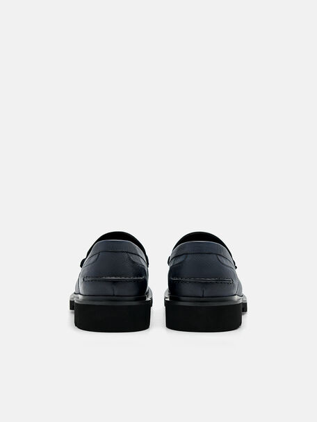 PEDRO Icon Leather Heel Sandals, Black