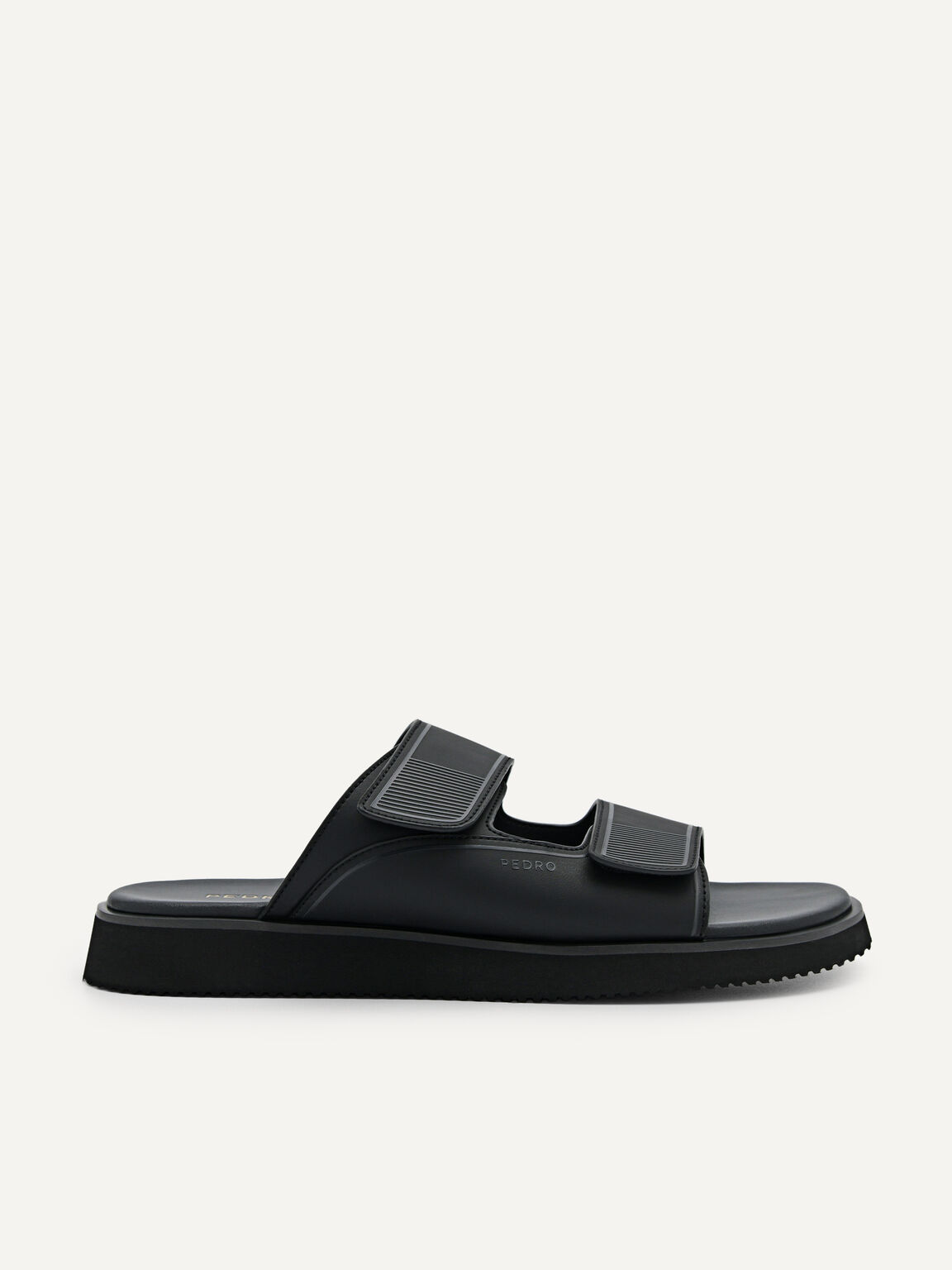 Slide Sandals, Black, hi-res