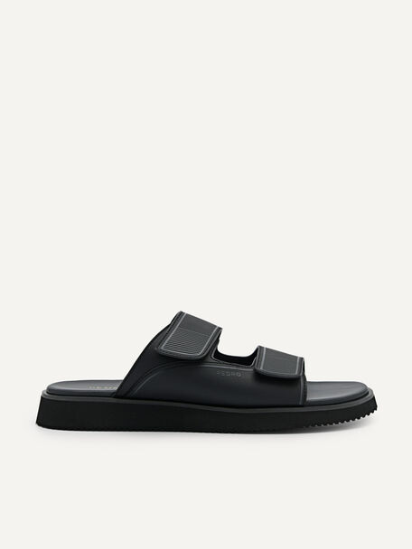 Slide Sandals, Black, hi-res