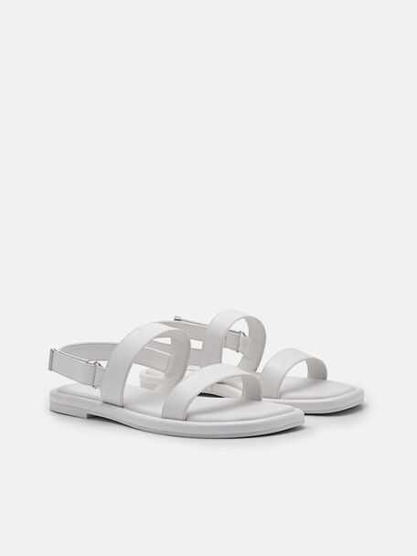 PEDRO Icon Leather Heel Sandals, Black