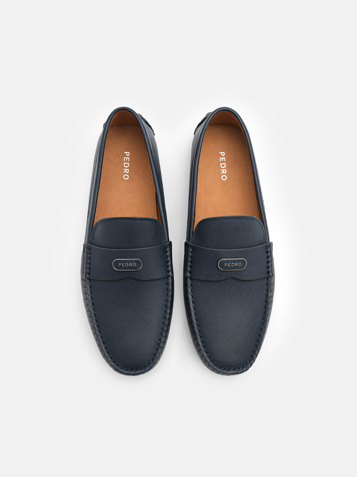 Sepatu Driving Kulit Embos, 
